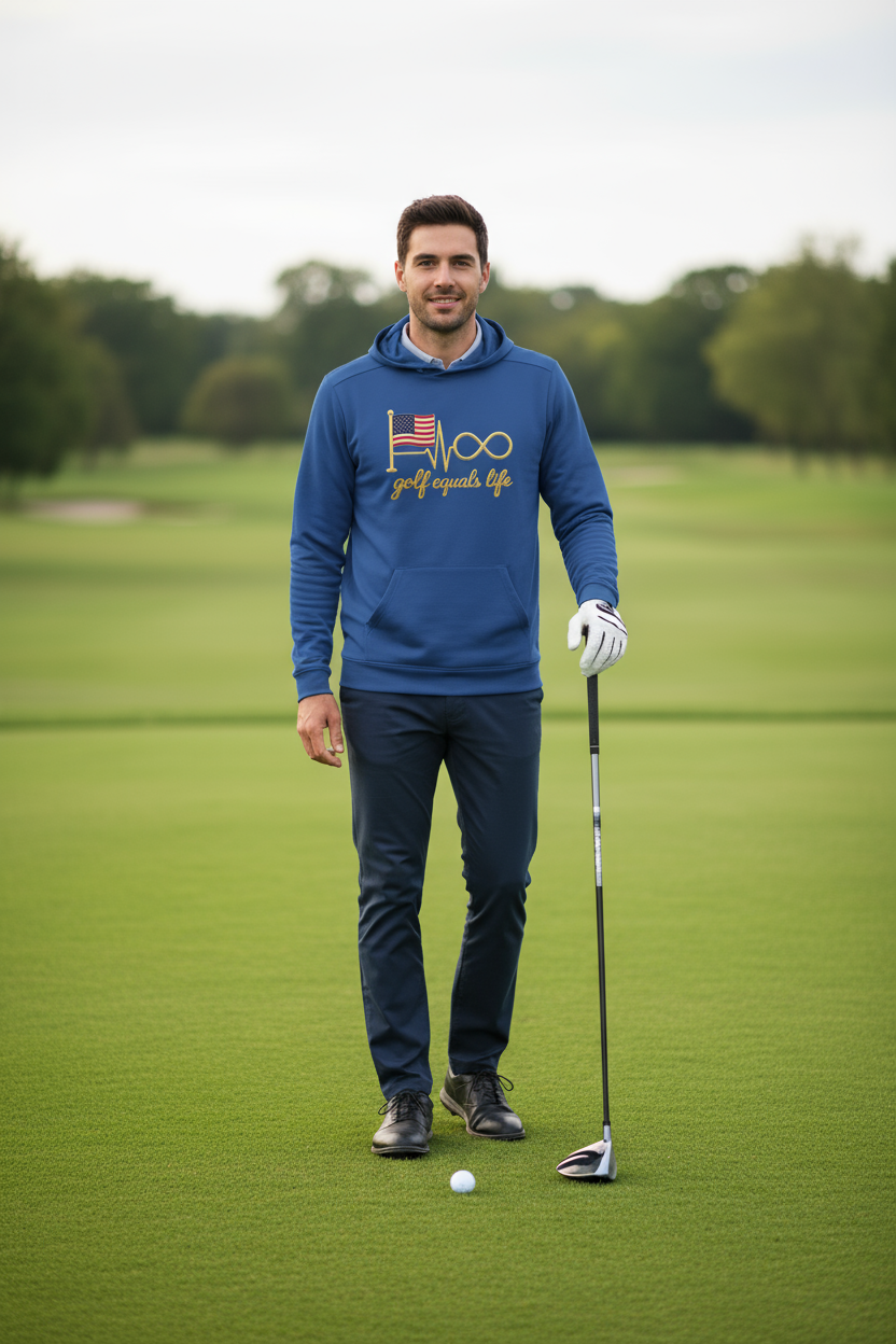 All American Lightweight UV Protect Hoodie, lightweight polyester hoodie with UPF 50+ sun protection, moisture-wicking fabric, and set-in sleeves, perfect for outdoor activities and customization.