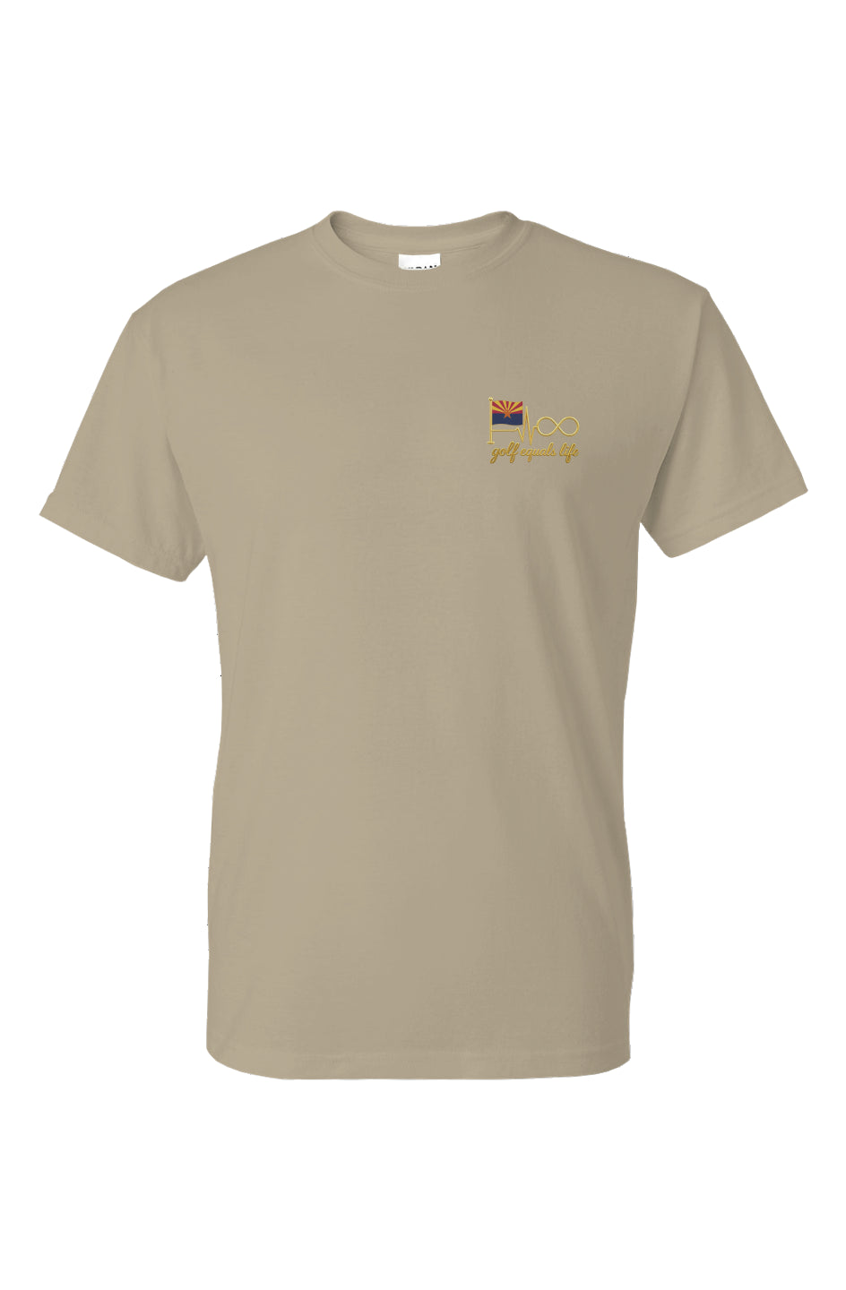 Arizona Heart Performance Tee – classic moisture-wicking athletic shirt, 50/50 cotton-poly blend, lightweight and breathable, made in Honduras.
