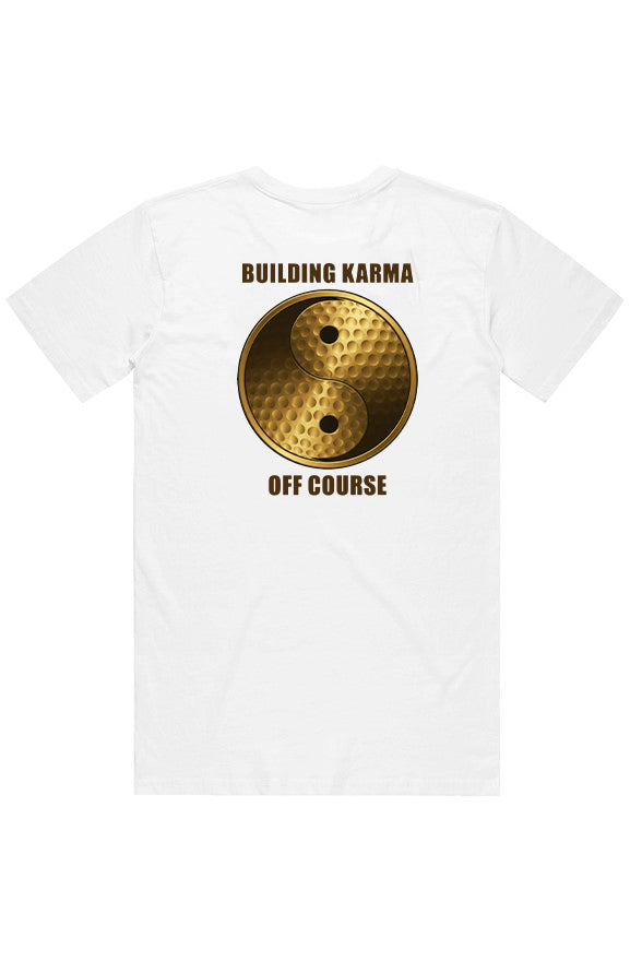 Building Karma Organic Tee, 100% organic cotton crewneck t-shirt, eco-friendly breathable golf lifestyle apparel.