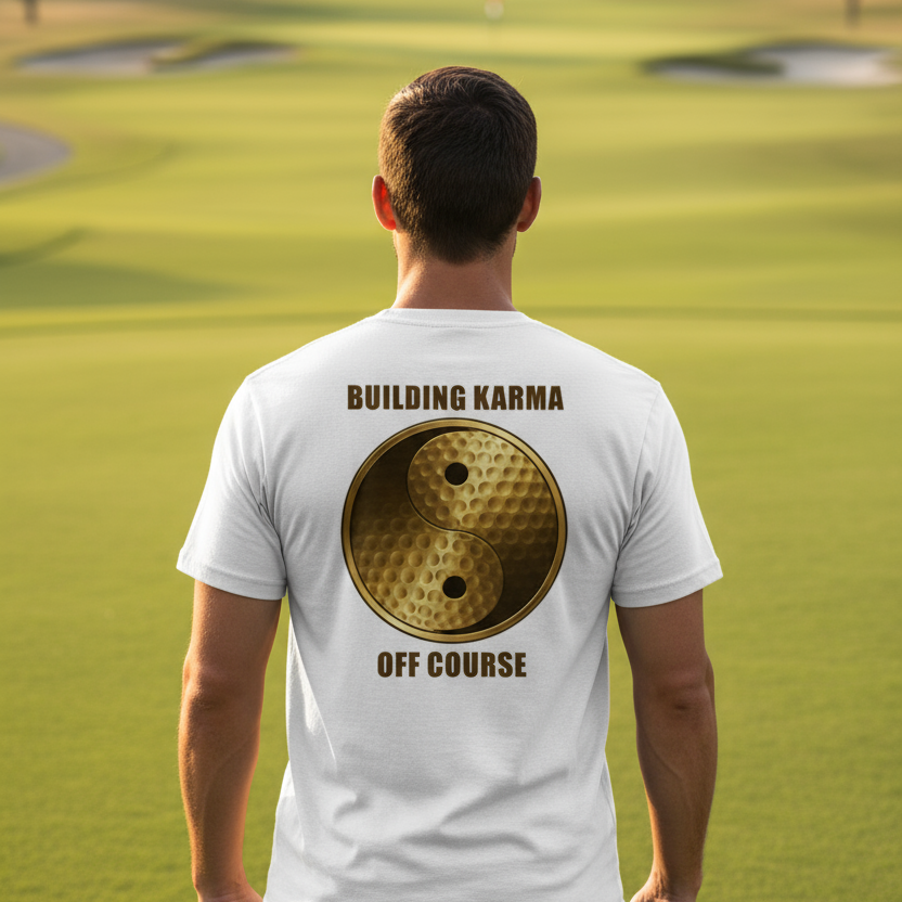 Building Karma Organic Tee, 100% organic cotton crewneck t-shirt, eco-friendly breathable golf lifestyle apparel.