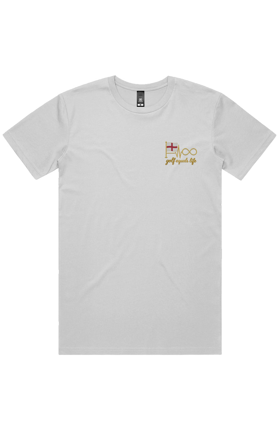 English Heart Classic Tee, 100% cotton crewneck t-shirt with embroidered logo, breathable and versatile everyday golf lifestyle shirt.