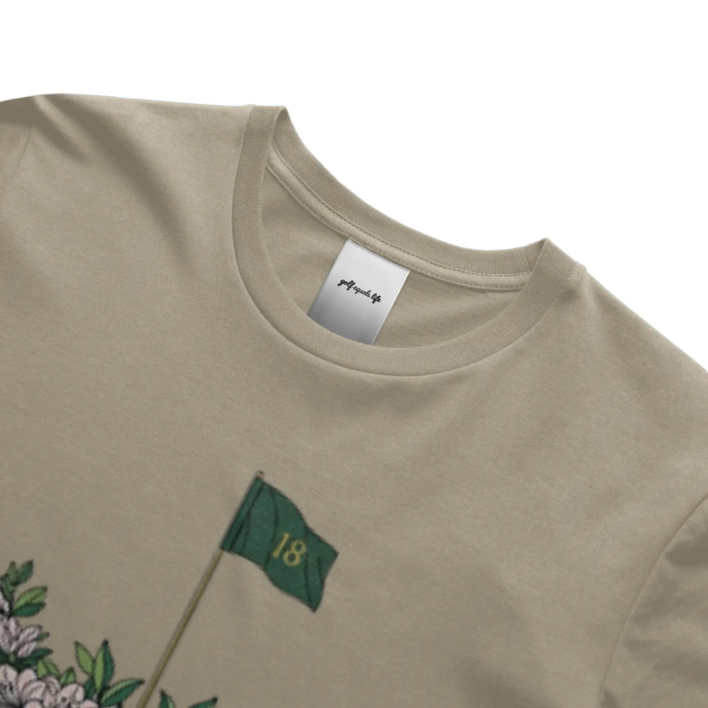 Life's A Major Classic Tee, 100% cotton crewneck t-shirt with embroidered logo, breathable and versatile everyday golf lifestyle shirt.