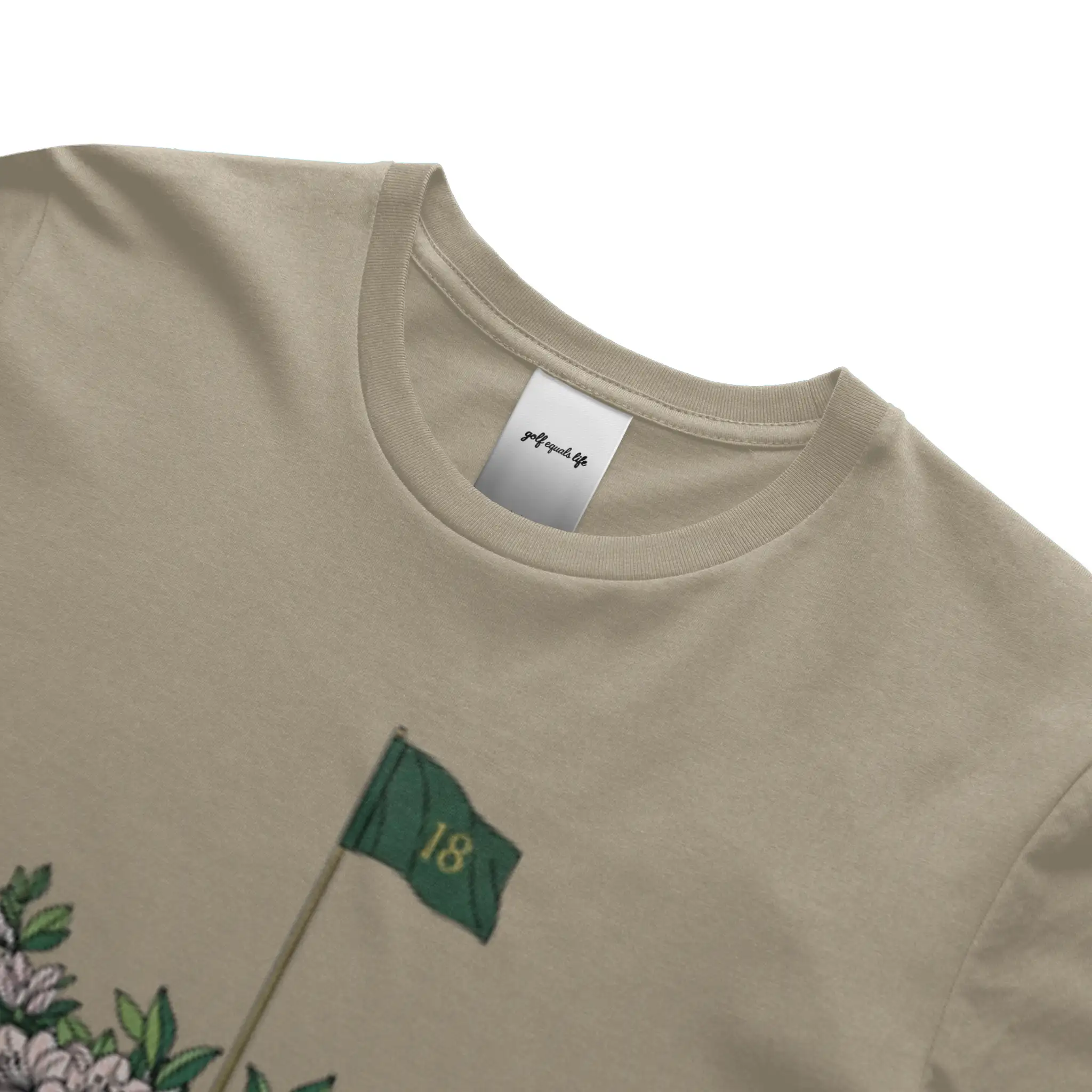 Life's A Major Classic Tee, 100% cotton crewneck t-shirt with embroidered logo, breathable and versatile everyday golf lifestyle shirt.