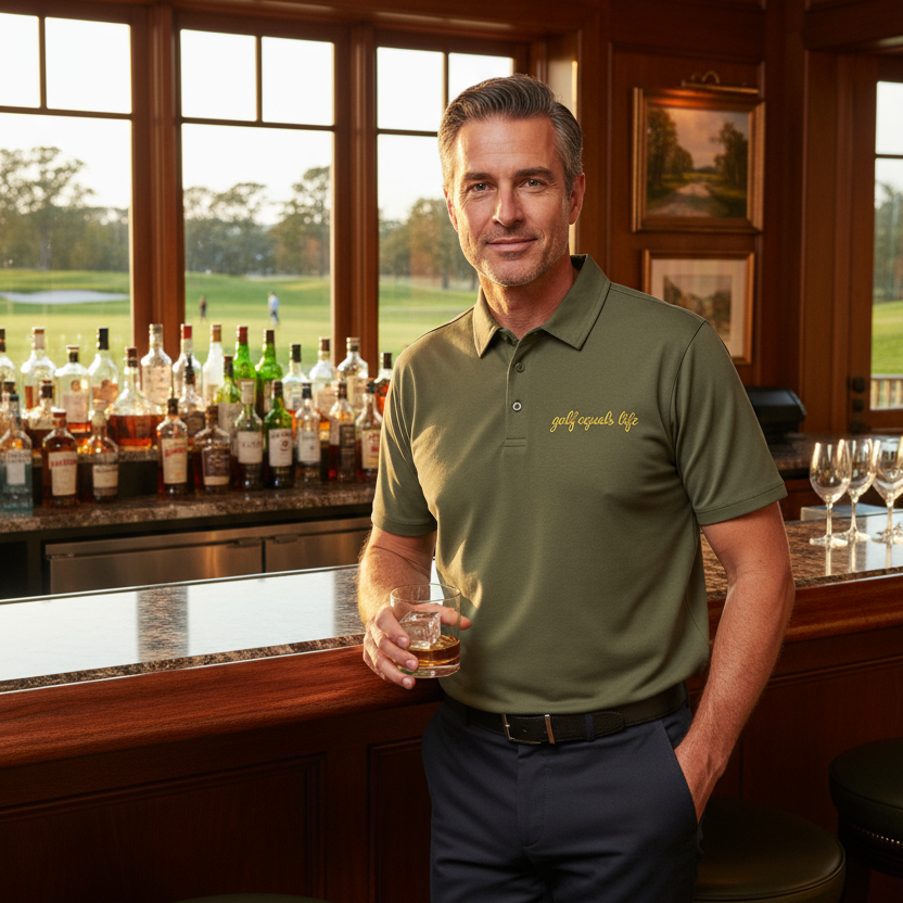 Limited Signature Polo made from 100% combed cotton, premium embroidered golf shirt with classic design for versatile on and off course wear.