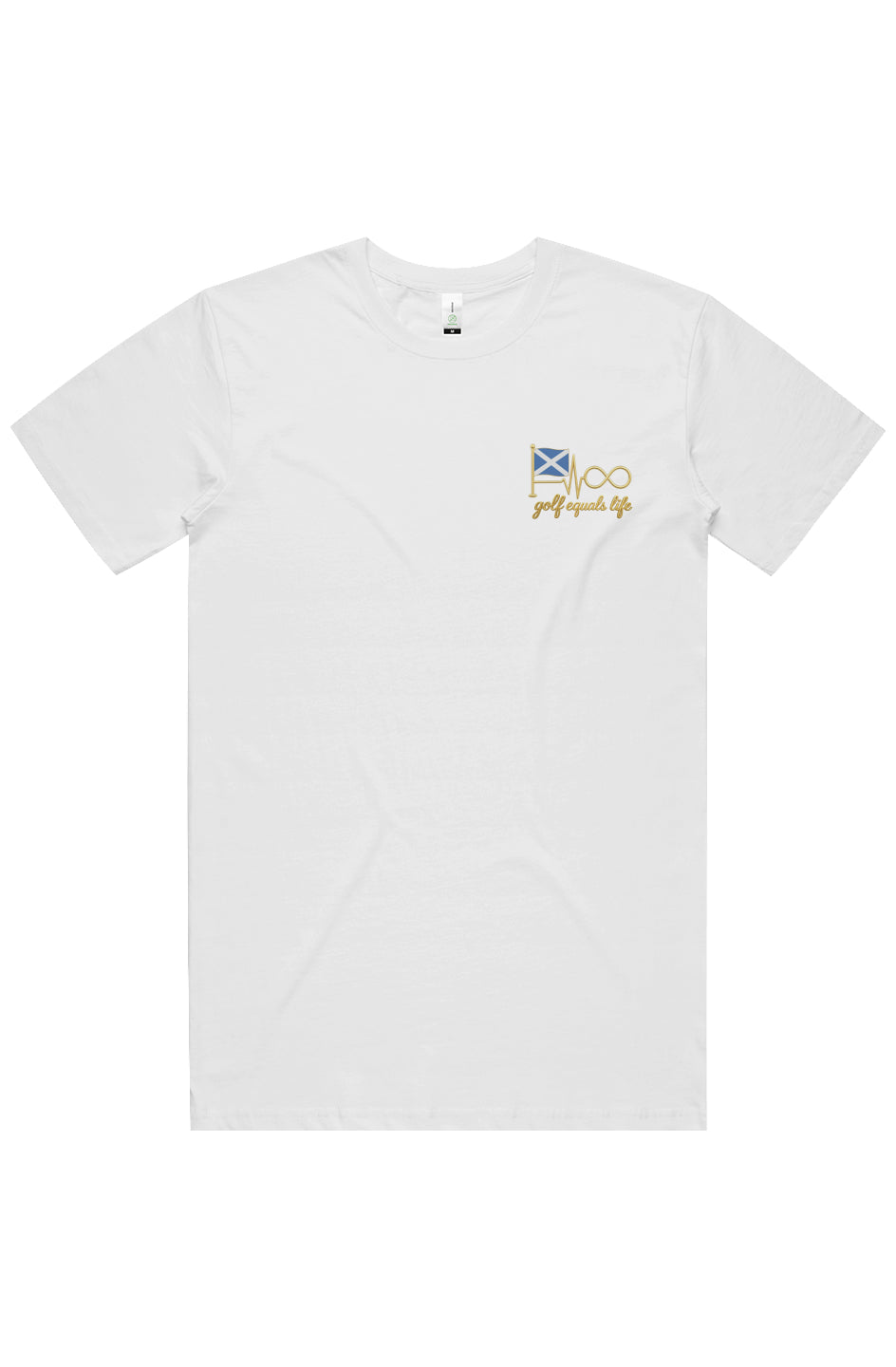 Scottish Heart Organic Tee, 100% organic cotton crewneck t-shirt, eco-friendly breathable golf lifestyle apparel.