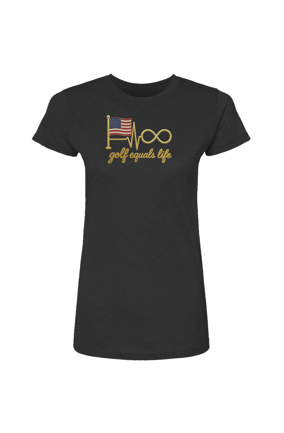 Women's Lightweight USA Tee – lightweight poly cotton blend, soft jersey knit, contoured fit, made in Mexico