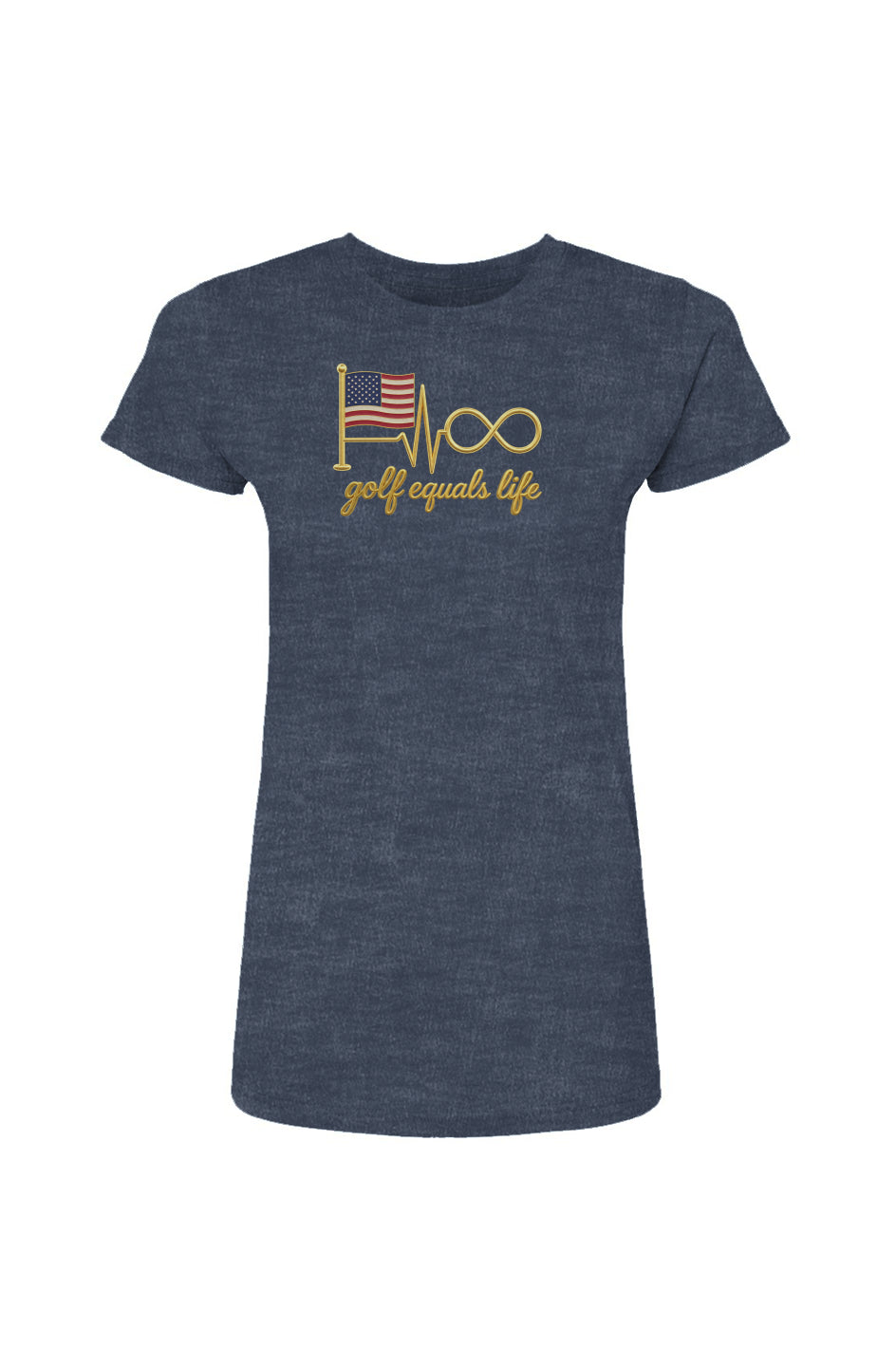 Women's Lightweight USA Tee – lightweight poly cotton blend, soft jersey knit, contoured fit, made in Mexico