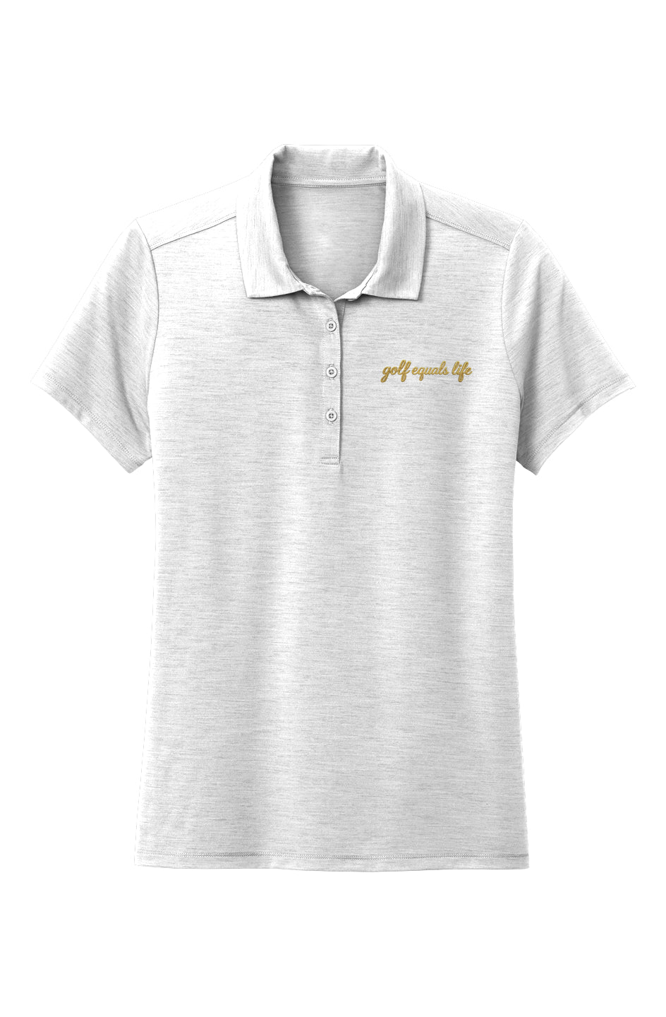 Women's Signature Performance Polo, 89% polyester 11% spandex moisture-wicking lightweight golf polo with rib-knit collar and sleeves, designed for performance and style.
